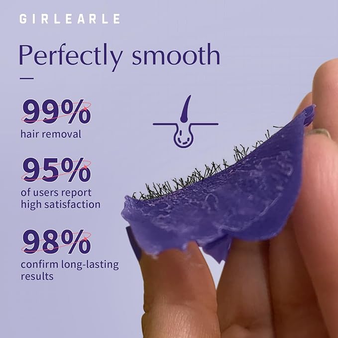 Hard Wax Beads, Wax for Women Sensitive Skin, 1lb, Lavender Formula, Hair Removal for Legs, Brazilian Bikini, Eyebrow, Facial and Full Body