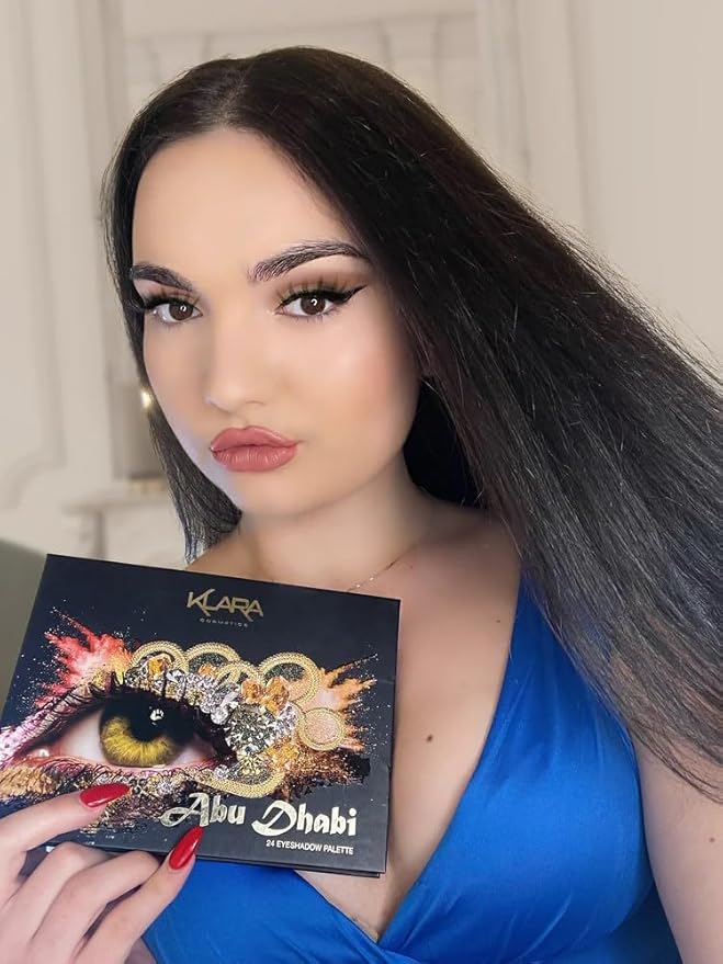 24 Eyeshadow Palette - Festive Luxury Vibrant Bold Full-Color Pigment Long Lasting Matte Shimmer Eye shadow Palette (Abu Dhabi)