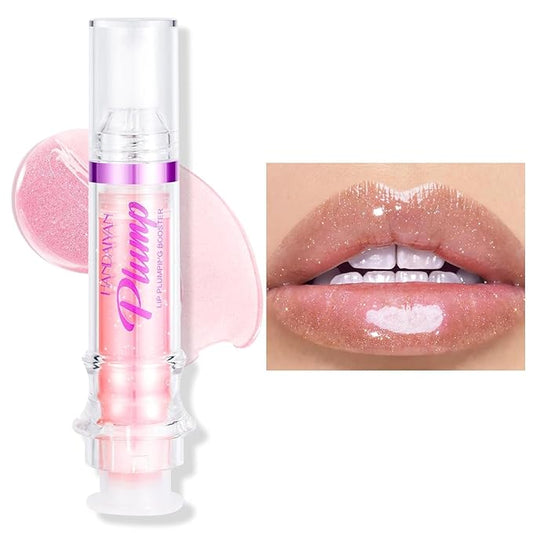 Natural Spicy Lip Plumping Booster Lip Plumping Oil，Lip Plumper Gloss, Ultra-Hydrating & Nourishing Plump and Pout Lip Plumper, Glossy Finish Fuller Lip Plumping Lip Gloss for Women Girls(02#)