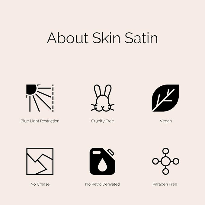 OFIR Skin Satin Medium Coverage Foundation | Vegan | Blue Light Protection | Non-Creasing | 1 FL OZ | (Nutmeg - Medium Warm)