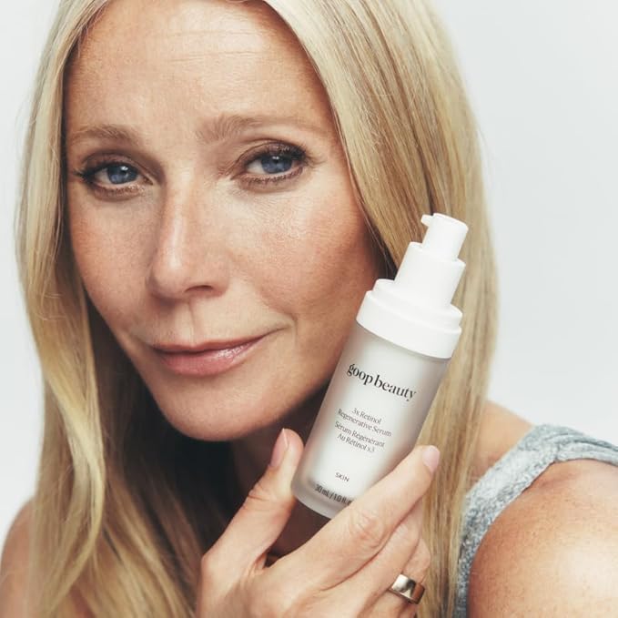 goop Beauty 3x Retinol Regenerative Serum | Face Serum to Reduce the Look of Deep Wrinkles, Pores, & Texture | Retinoids, Ceramides, & Niacinamide | 1 fl oz