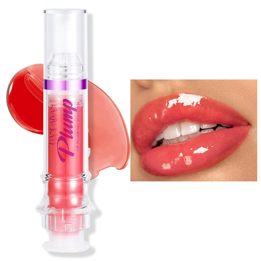Erinde Natural Spicy Lip Plumping Booster Oil, Ultra-Hydrating & Nourishing Plump Lip Plumper, Glossy Finish Fuller Lip Plumping Lip Gloss for Women Girls, 04#