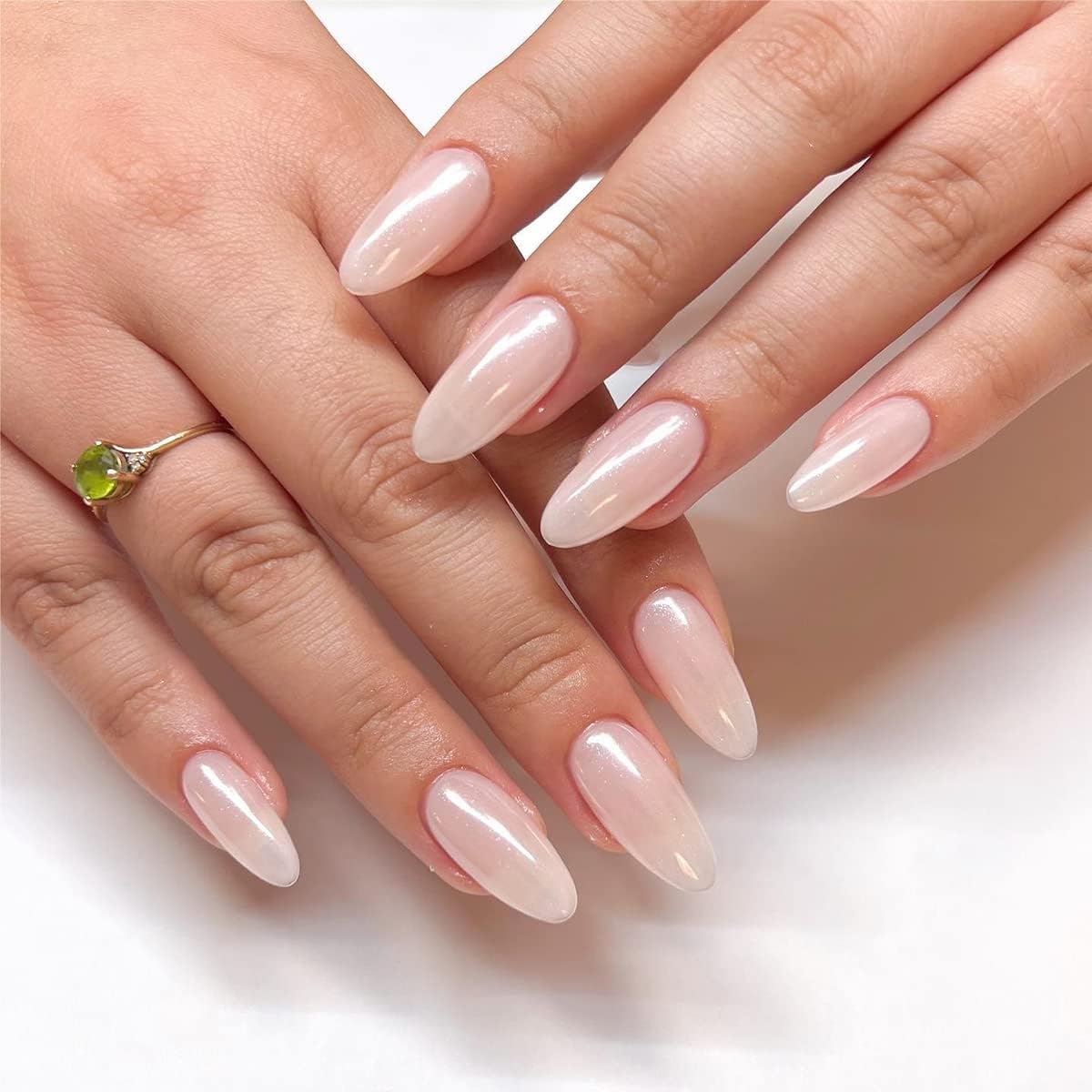 Pearl Chrome Nail Powder Set - 6 Colors Aurora Powder Mermaid Effect for Nails Iridescent Nail Glitter Shimmer White Rubbing Dust Nail Pigment Set Manicure Nail Art Decorations (Y451-459)