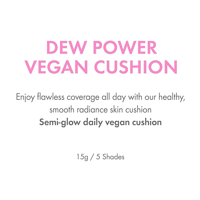 Amuse SEOUL DEW POWER VEGAN CUSHION [REFILL] | Dewy, glow, long-lasting, clean beauty, lightweight, natural look, foundation for sensitive skin, hydrating cushion ([REFILL] 1.5 NATURAL)