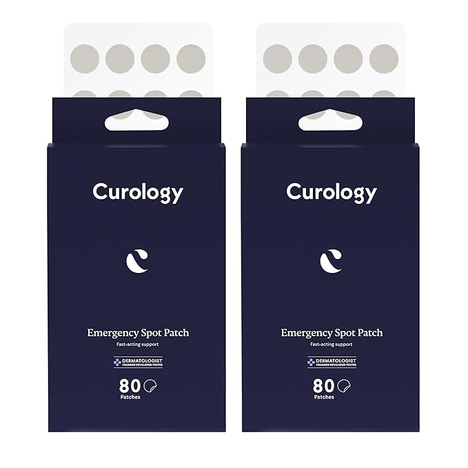 Curology Emergency Spot Pimple Patches for Face, Hydrocolloid Pimple Patches Fast-Acting, 160 Count