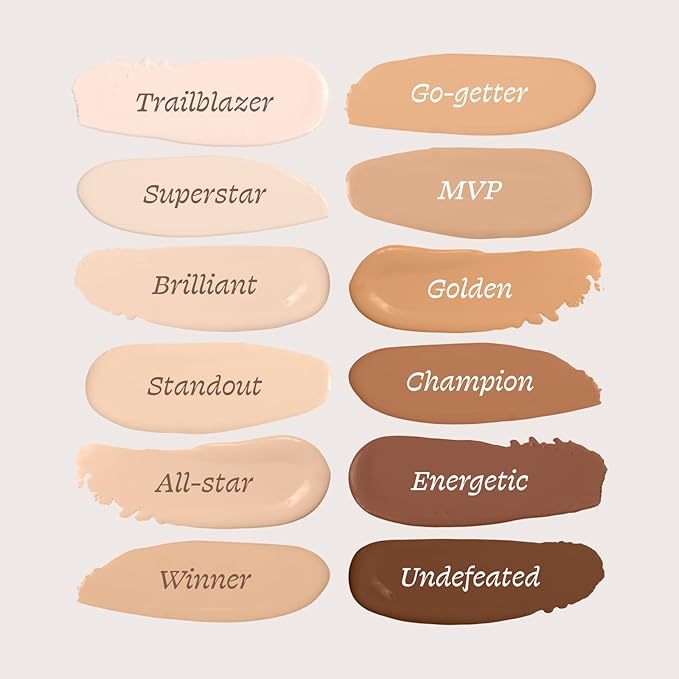 Alleyoop Game Face Concealer Makeup, Lightweight to Medium Buildable Coverage Under Eye Concealer, For Blemishes, Crease-proof and Hydrating with Aloe Stem Cell, Smooth Second Skin Finish - Standout