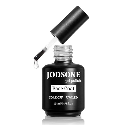 JODSONE 15ML Base Coat Gel Nail Polish Gel Glossy Quick Drying Durable Soak Off Clear No Wipe
