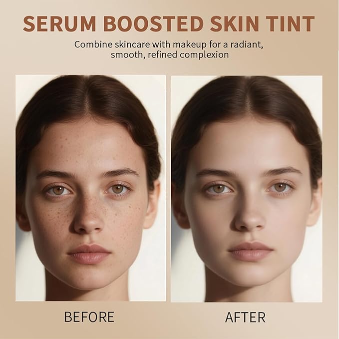 Foundation Stick - Skin Tint & Contour Stick, Serum-Boosted Beauty Balm, Buildable Coverage, Natural Finish, Long-Lasting Wear, For Many Skin Tones (04#)