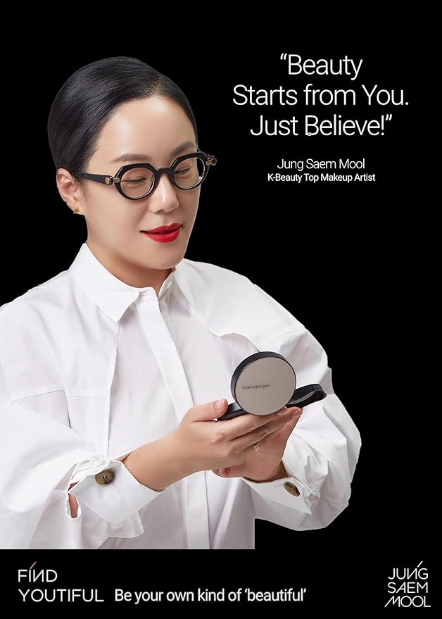 [JUNGSAEMMOOL OFFICIAL] Essential Skin Nuder Cushion (08 Medium Deep) | Refill Included | Natural Finish | SPF50 Broad Spectrum | Makeup Artist Brand