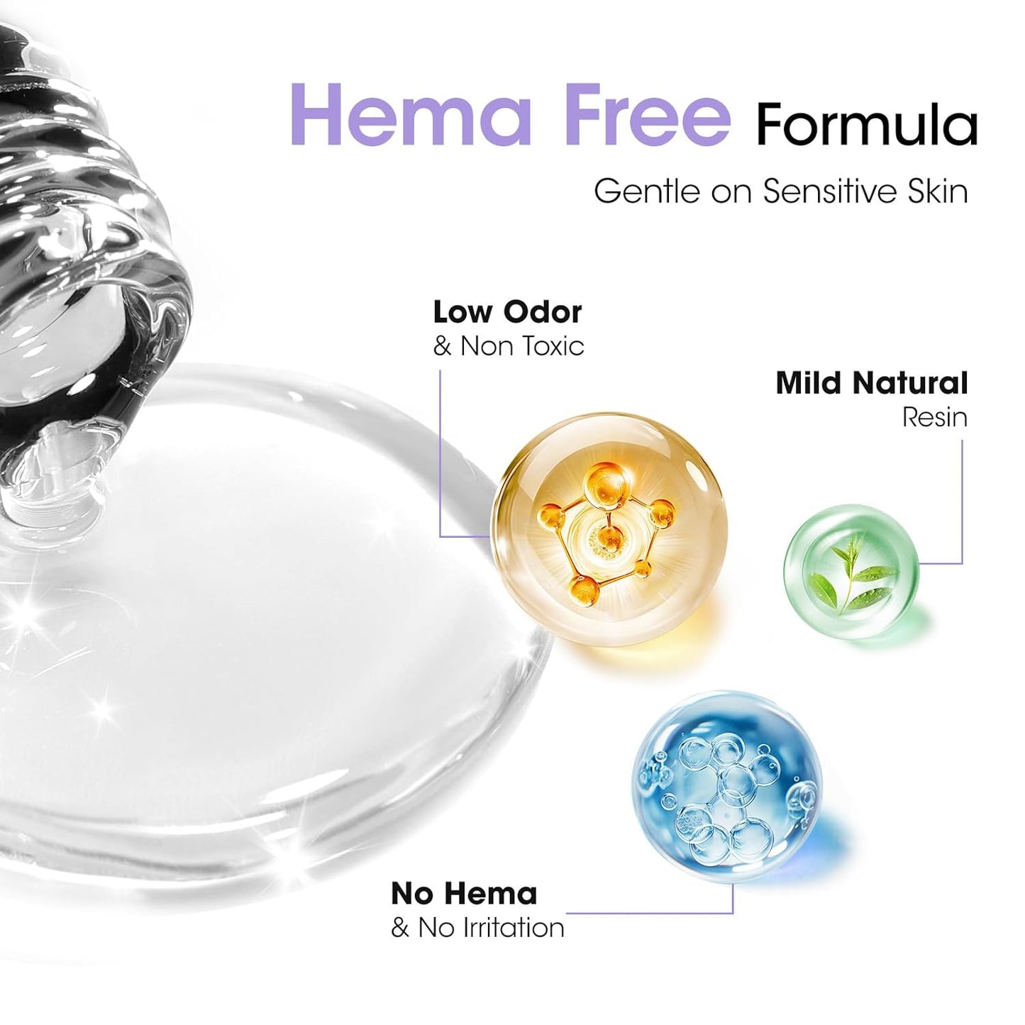 GELLEN 20ml Gel Base and Top Coat, Hema-Free Glossy Top Coat and Base Coat for Gel Nail Polish, No Wipe Soak Off Curing Needed Clear Nail Polish, Easy DIY Manicure Set