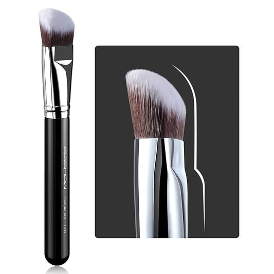 Foundation Brush, EIGSHOW Pro Slanted Brushes Angled Bristles Mask Kabuki Face Brush Perfect for Powder Liquid Cream Buffing Blending (F625)