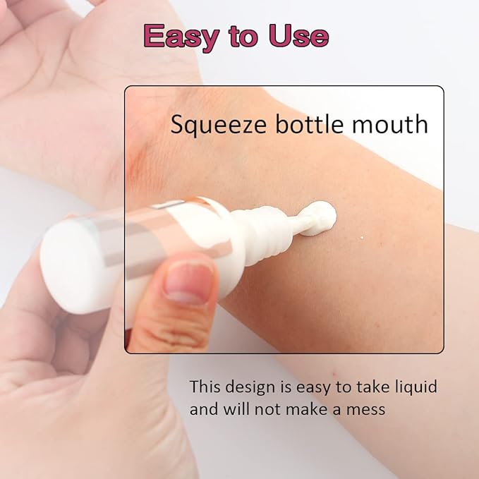 Depvision Liquid Latex 3 Colors Set White Fresh Clear Color For Special Effects Wound Waterproof Professional Makeup Artist Skin Illustrator SFX Monster Zombie (30ml * 3 color)