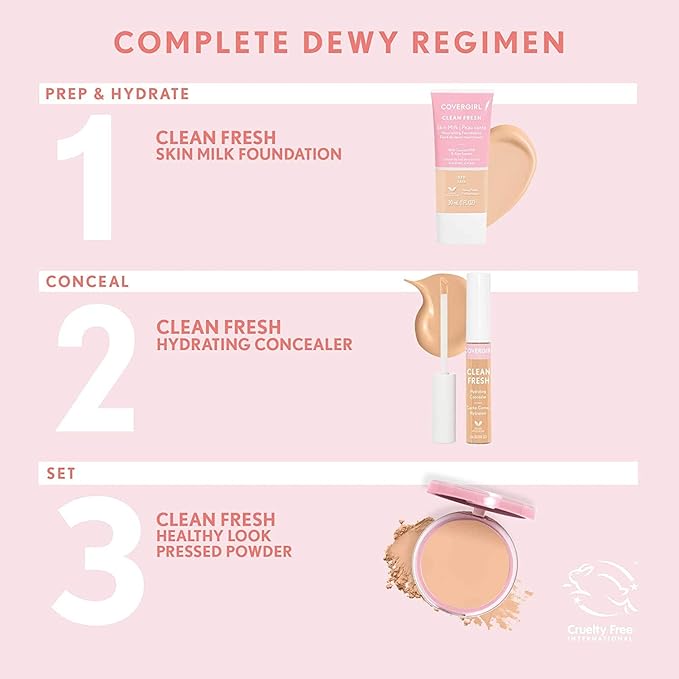 COVERGIRL Clean Fresh Hydrating Concealer, Light Medium, 0.23 Fl Ounce