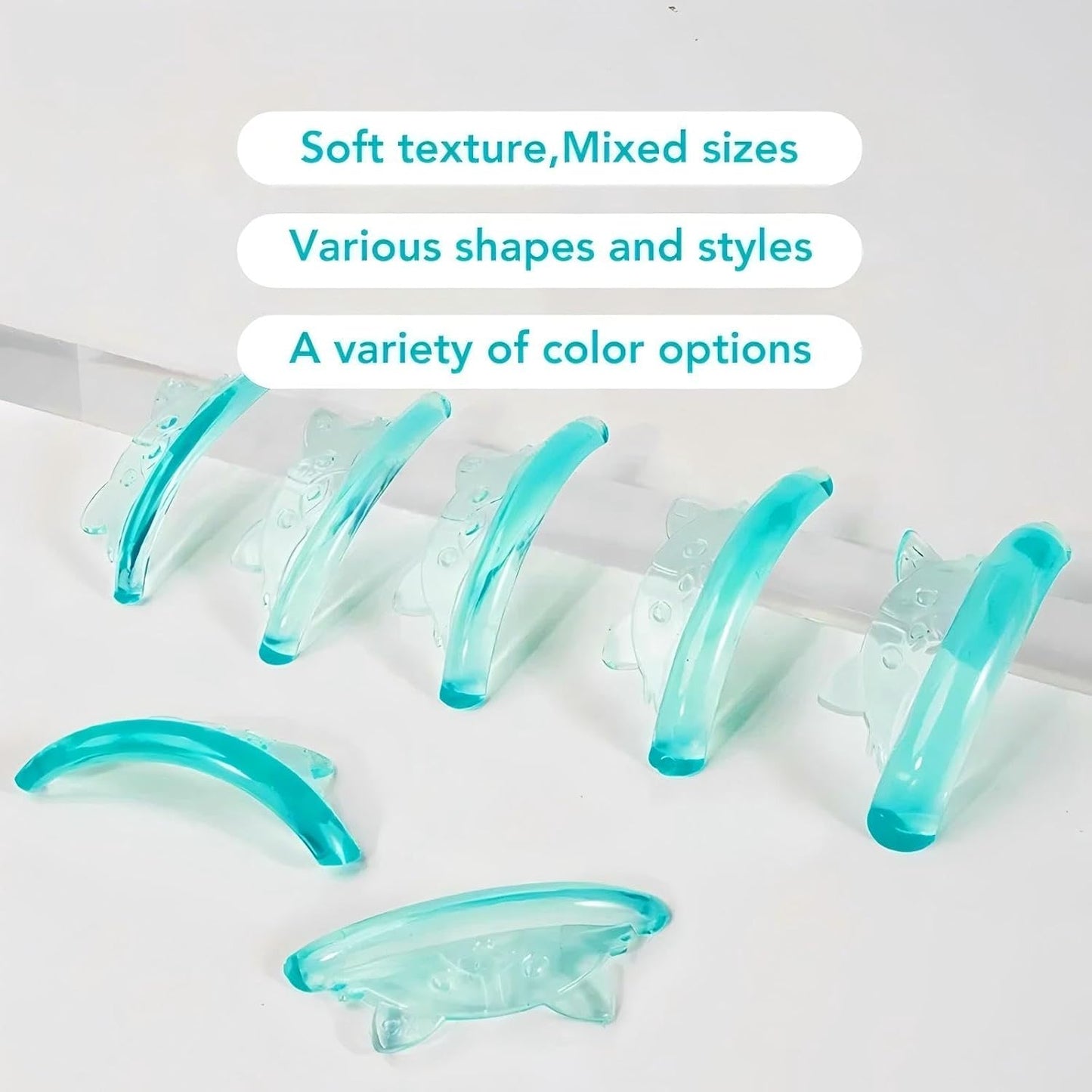 Eyelash Lift Pads Lash Lift Rods Eyelash Perm Silicone Pads 5 Sizes Reusable Soft Lash Lift Shields for Different Length Eyelashes Perfect Lifting