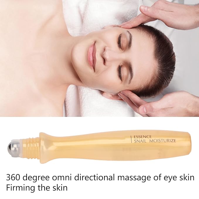 Eye Cream Roller, 15ml Under Eye Cream Eye Roller Massaging Reduce Puffiness Nourishing Eye Cream Roller Eye Serum and Under Eye Roller Cream for Dark Circles Puffiness Relieving Fatigue
