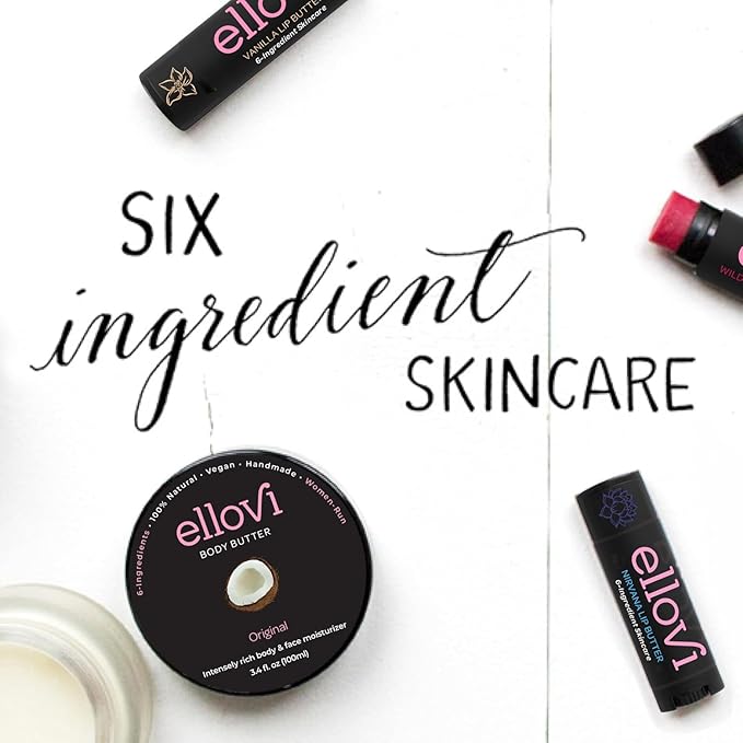 Natural Lip Butter Lip Balm - Nirvana - Pure Enough to Eat - Made With Just 6 Vegan Ingredients - 100% Natural & Organic Moisturizing Lip Care for All Day Hydration (2-Pack)