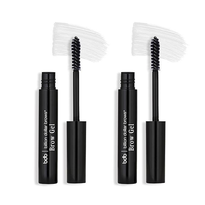bdb Eyebrow Gel, Clear Formula - Effortless Brows, Waterproof, 2-Pack