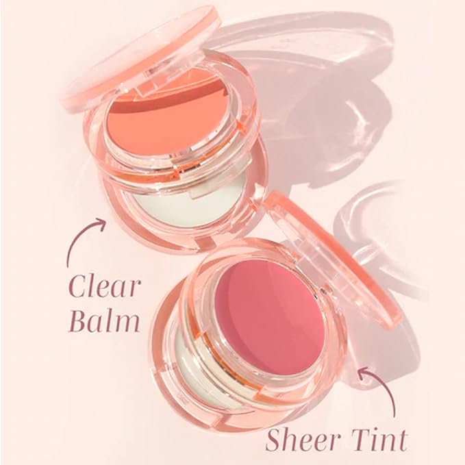 Wander Beauty Double Date Lip & Cheek - Be Mine/Swipe - 4-in-1 Cream Blush & Lip Tint - Blush, Lip Moisturizer, Lip Balm, & Eye Gloss - Multitasking Eye, Cheek, and Lip Makeup With Green Tea - 0.07 oz
