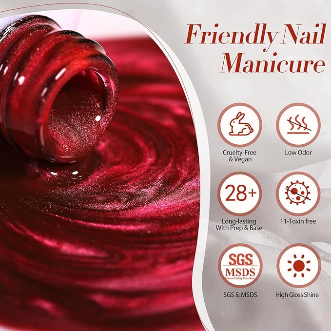 BORN PRETTY Magnetic Gel Nail Polish Water Light Cat Magnetic Eye Gel Black Orchid Jelly Glass Crystal Magnetic Gel Polish Glitter Shimmer Auroras Magnetic Gel Nail Art Manicure Kit 6PCS