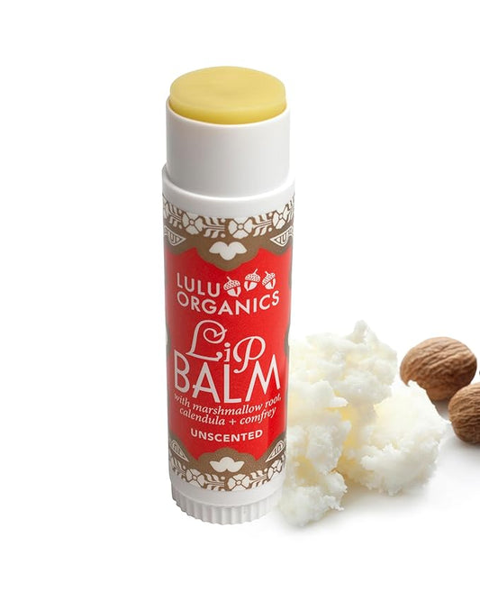 Natural Lip Balm, Nourishing and Moisturizing Premium Lip Care, Handmade Hydrating Lip Balm, Lip Treatment for Dry and Cracked Lips, Repairing and Fragrance Free, Unscented - 0.5oz