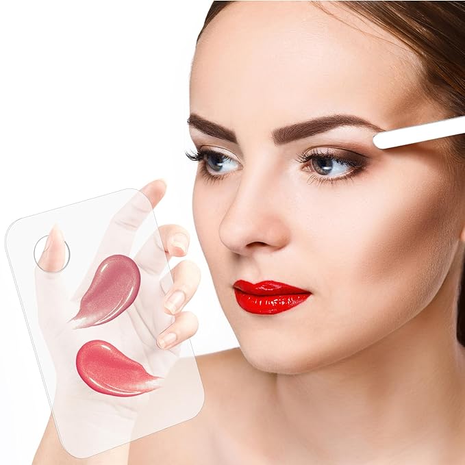 5 Pcs Makeup Spatula Korean Foundation Spatula Stainless Steel Makeup Mixing Palette Acrylic Makeup Palette Cosmetic Spatula Beauty Spatula Makeup Tools