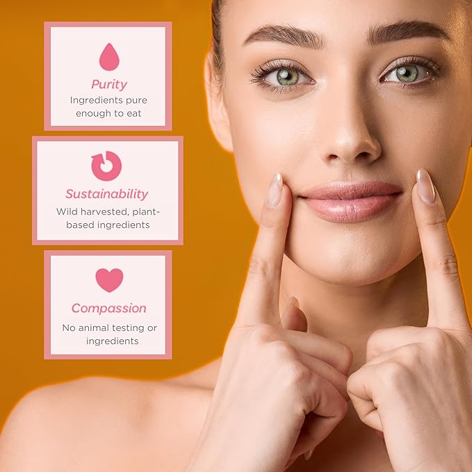 Natural Lip Butter Lip Balm - Blossom - Pure Enough to Eat - Made With Just 6 Vegan Ingredients - Moisturizing Lip Care for All Day Hydration (4-Pack)