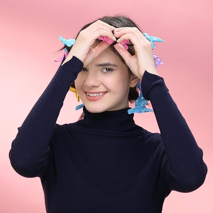 Aimin Hair Heatless Curlers, Soft Hair Curlers To Sleep In, Overnight Heatless Curls For Long Hair, No Heat Foam Curlers, Satin Sponge Rollers For Hair (30 pcs, light colour) …