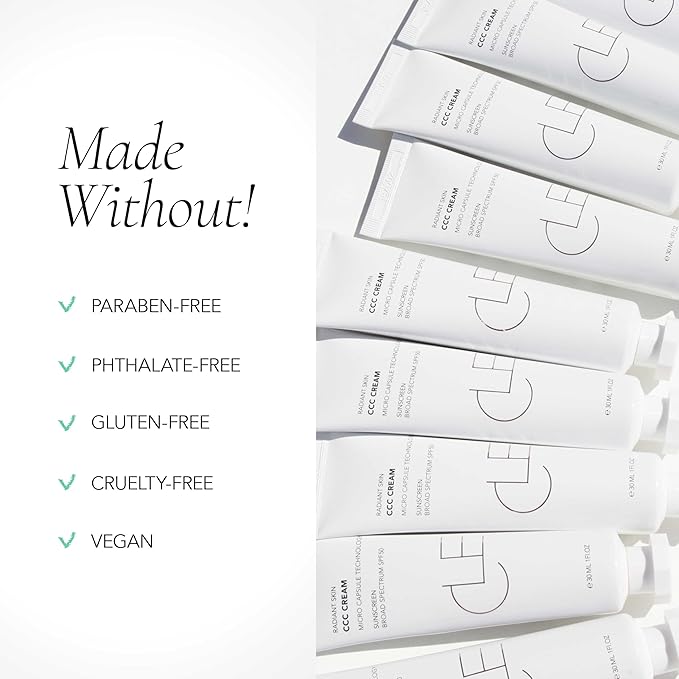 CLE Cosmetics CCC Cream (Cool Medium Deep 306 / SPF 50) - Color Correcting CC Cream with Sunscreen - Lightweight, Hydrating, Light to Medium Coverage Foundation - BB & CC Cream Hybrid - 1 fl oz