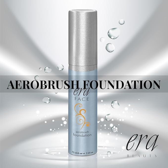 ERA Face spray makeup (Y7 Carmel, 2.25 oz) - airbrush foundation, everyday, buildable, professional spray on cosmetics by Era Beauty