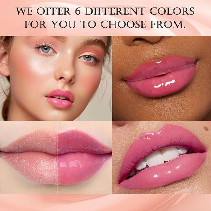 DAGEDA Tinted Lip Balm, Moisturizing Magic Color Changing Lipstick, Soothing Hydrating Lip Balm Tinted, Glossy Lip Plump Gloss Butter Balm, Lightweight, Non-Greasy, 06
