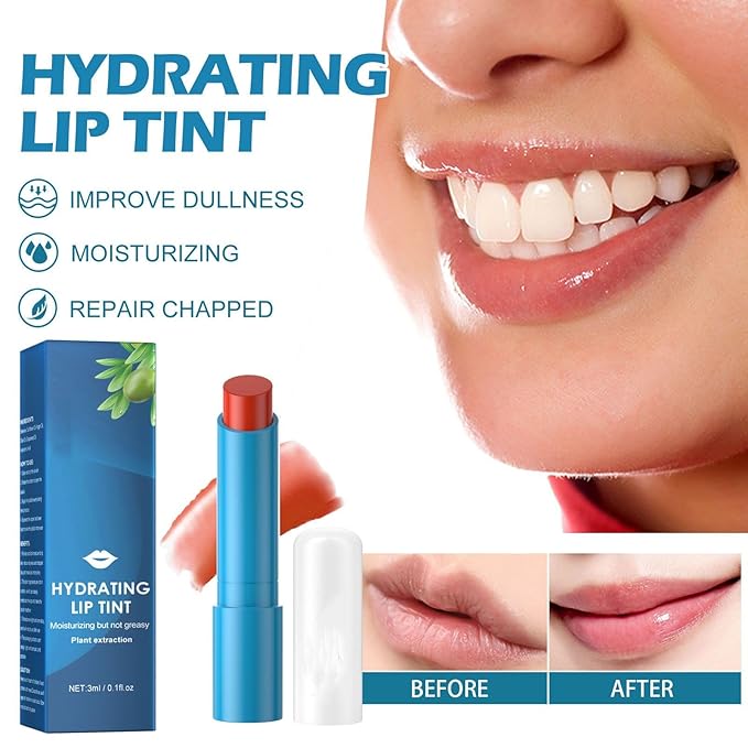 3PCS Lip Tint Hydrating, Lip Balm Hydrating, Tinted Lip Balm Moisturizing, Non-Sticky And Long-Lasting, Moisturizing,Sheer Strength Hydrating Lip Tint