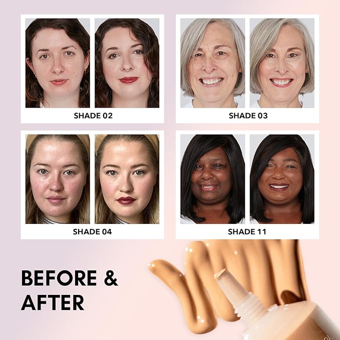 Clover Skin Is In Serum Foundation | Hydrating Face Serum, Lightweight Foundation, Cruelty-Free & Vegan | With Squalane And Sunflower Seed Wax | 30 ml - Shade 07 (Medium)