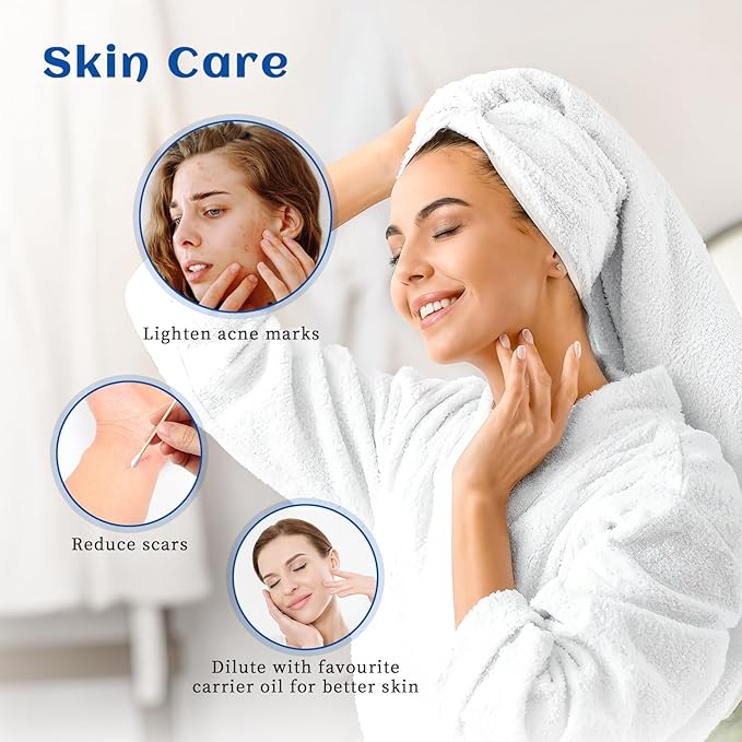 HIQILI Australian Tea Tree Essential Oil for Nail Repair, Hair Care, Add to Shampoo, Shower Gel, Foot Soak - 32 Fl Oz