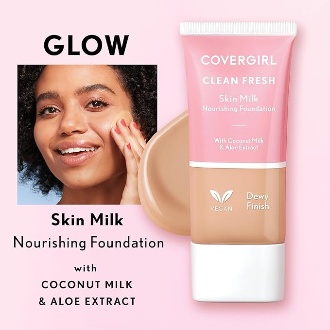 COVERGIRL, Clean Fresh Skin Milk Foundation, Tan/Rich, 1 Count (packaging may vary)