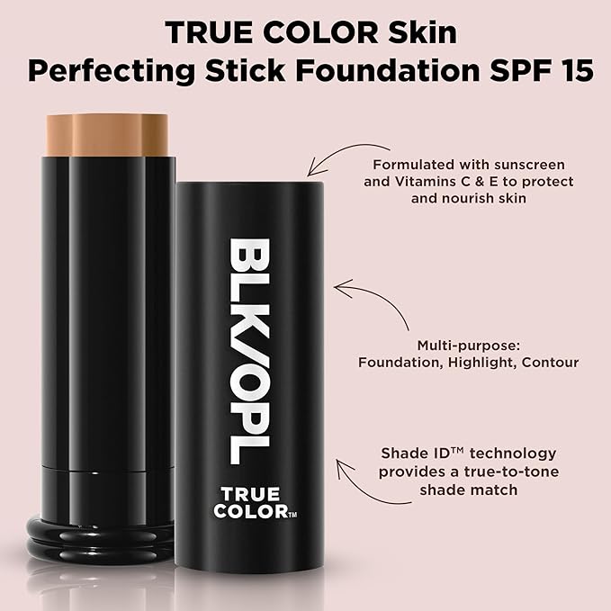 BLK/OPL Skin Perfecting Foundation Stick, SPF 15 Buildable & Blendable Face Foundation Makeup with Matte Finish - Full Coverage, Color Correcting & Sculpting - Hypoallergenic (Java Dream)