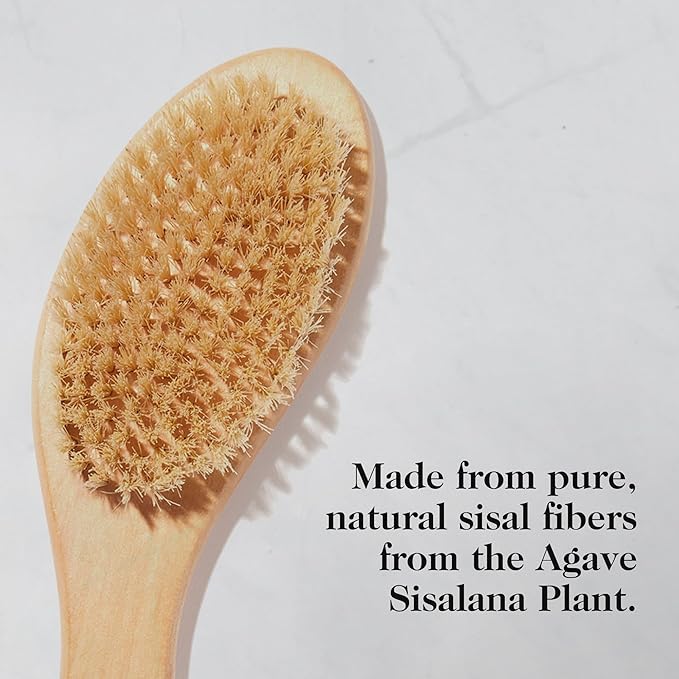 goop Beauty Dry Brush | Detoxifying Body Exfoliator | Wooden Handle with Natural Biodegradable Sisal Fibers | Sweeps Away Dead Skin | FSC Certified