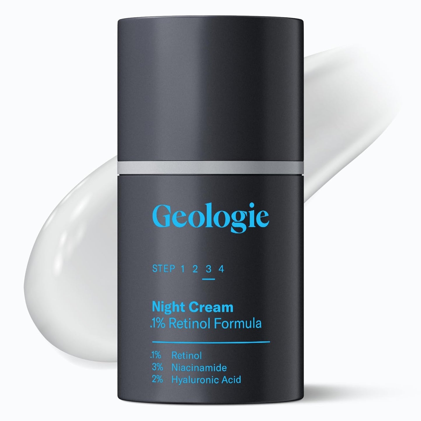 Geologie Retinol Anti-Aging Face Cream for Sensitive Skin | Beginner-Friendly .1% Retinol Formula | Effective Results | Reduces Wrinkles | For Men & Women