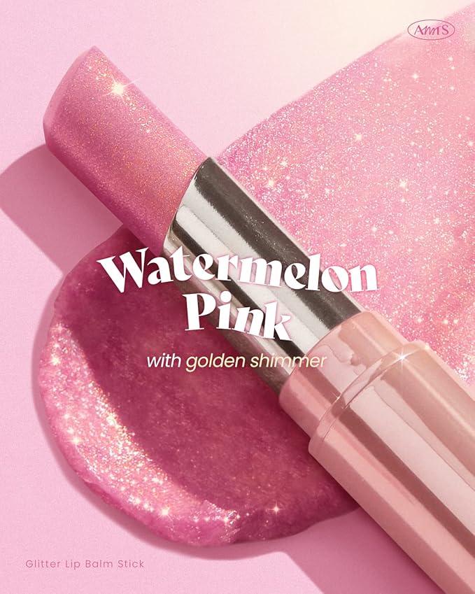 AMTS Tinted Lip Balm Duo - Aurora Lights & Crystal Lights | Hydrating Glitter Lipstick | Pearl Shimmering Daily Lip Makeup for dry, cracked, chapped lips | korean beauty Moisture Lip Tint