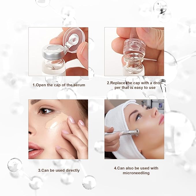 BB Facial Glow Starter Kit Facial Pigment Serum Treatment Kit,Anti-Aging Serum Pigments Set for Micro-needling Skin Treatment 10 Vials 5ml Hyaluronic Acid Ampoule foundation Essence Skin