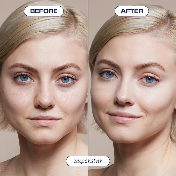 Alleyoop Game Face Concealer Makeup, Lightweight to Medium Buildable Coverage Under Eye Concealer, For Blemishes, Crease-proof and Hydrating with Aloe Stem Cell, Smooth Second Skin Finish - Superstar