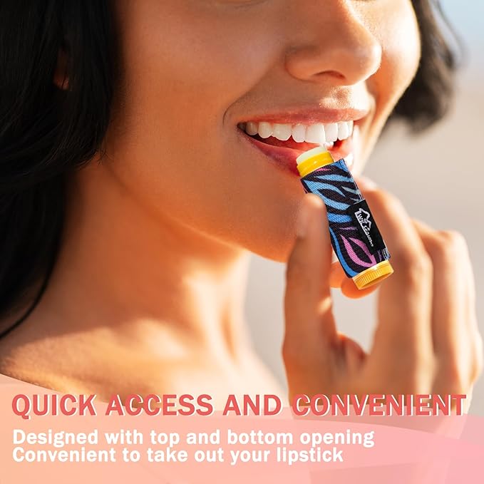 WK IEASON Lip Balm Holder Keychain Bulk Chapstick Holder Key chain