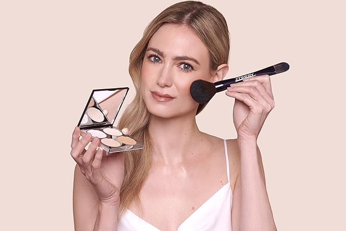 By Terry Hyaluronic Hydra-Powder Palette, 4-Shade, Vegan Contour Palette For Flawless & Matte Complexion, Fair to Medium