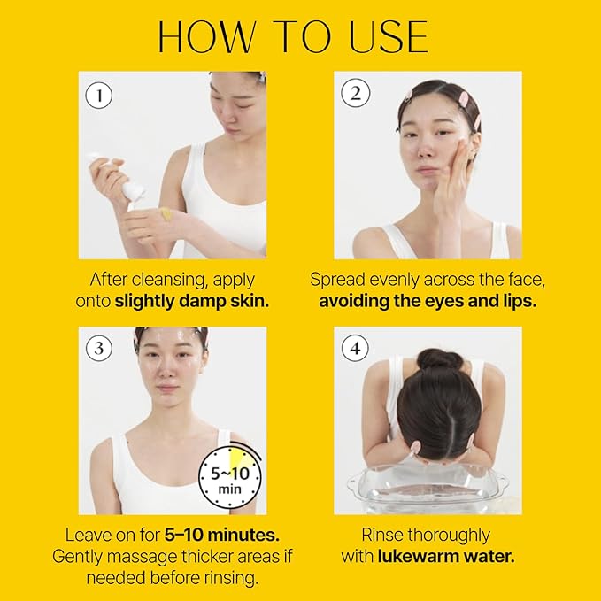 Honey Lemon Face Mask Wash-Off Pack & Scrub — 5-Minute, Exfoliating, Hydrating, Gentle for Sensitive Skin, with Manuka Honey & Lemon Extract, 3.52 oz (100 g)