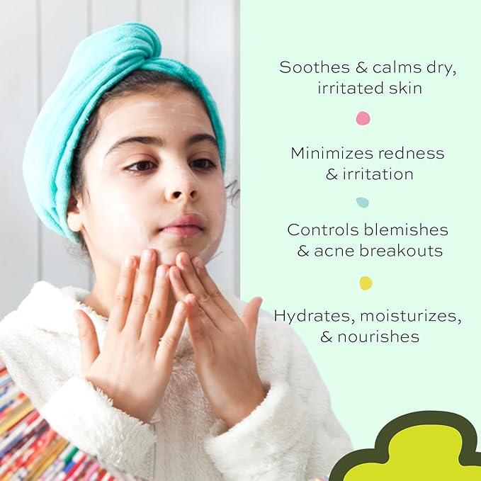 Face Moisturizer with Hyaluronic Acid Face Cream for Kids - Facial Cream & Gentle Moisturizer with Strawberry Extract & Vitamin E - Daily Facial Cream Moisturizer for Dry & Sensitive Skin 50ml
