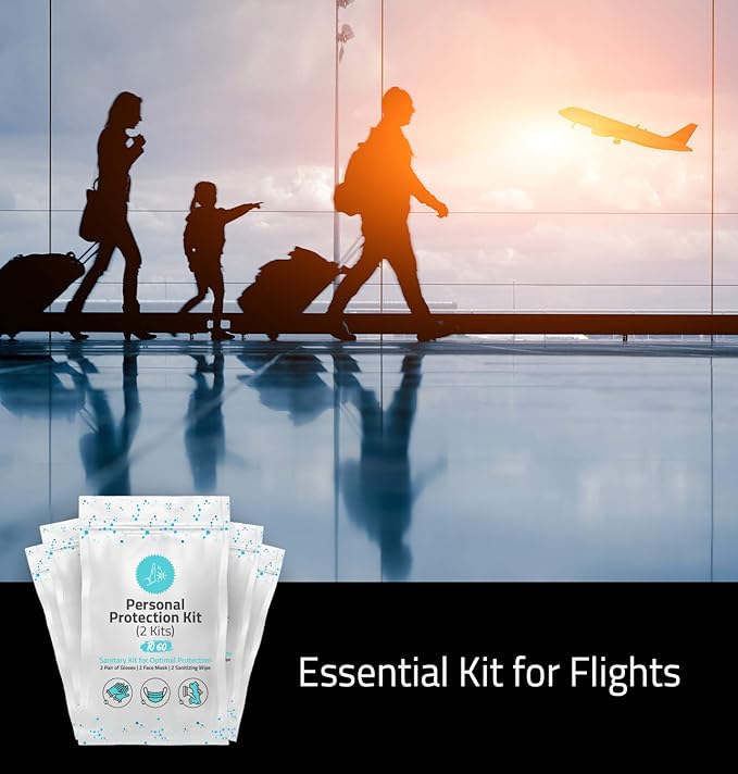 All-in-One Personal Protection Kits for TWO PEOPLE - 10 PACK