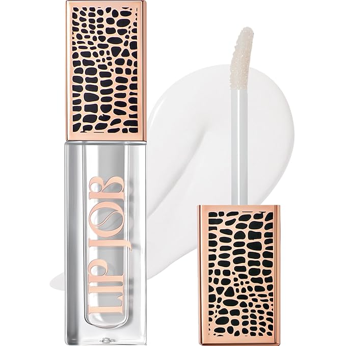 Lip Plumper Gloss Lip Job - Plumping Lip Gloss with Glossy Finish - Lip Pump Gloss with Hydrating & Smoothing Formula - 0.14 Fl Oz (Aura Breeze)