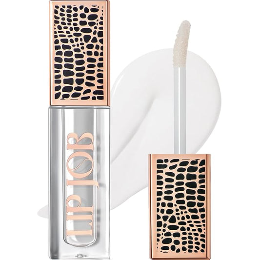 Lip Plumper Gloss Lip Job - Plumping Lip Gloss with Glossy Finish - Lip Pump Gloss with Hydrating & Smoothing Formula - 0.14 Fl Oz (Aura Breeze)