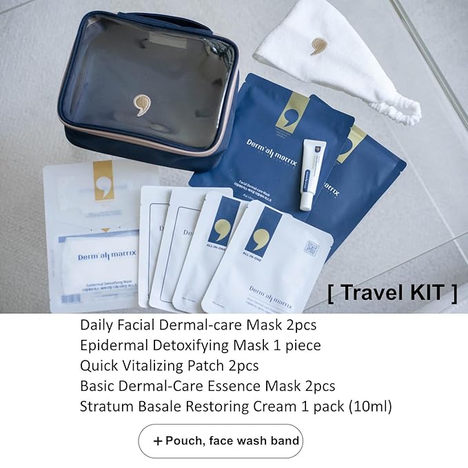 DERM·ALL MATRIX] Travel KIT. A travel kit containing all products so you can follow your skincare routine wherever you are. Skin Nourishing. Lifting and Hydrating.Moisturizing.