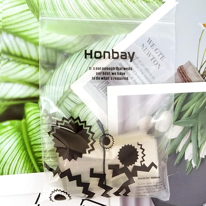 Honbay 200PCS Clear PVC Heat Shrink Wrap Bands for Lip Balm Tubes Chapstick Lip Balm