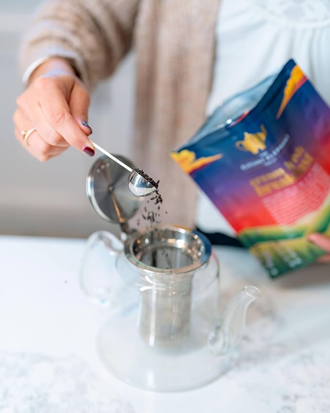 Cream Irish Breakfast Tea, Loose Leaf Black Tea – Irish Classic with Caramel & Strong Assam – Robust, Full-Bodied – Drink Hot or Iced – 4 oz Resealable Bag (Makes 50 Cups) – The Elegant Elephant